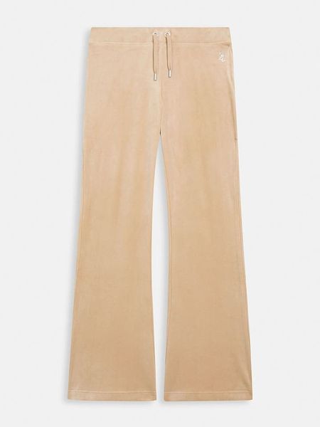 Juicy Couture Spodnie dresowe w kolorze beżowym rozmiar: M. Brązowe spodnie dresowe damskie Juicy Couture, m, bez wzorów, z dresówki. Za 127.35 zł.
