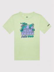 Adidas T-Shirt Graphic Stoked Beach HF7434 Żółty Regular Fit. Żółte koszulki dziewczęce Adidas, bez wzorów, z bawełny, bez ramiączek. Za 69.99 zł.