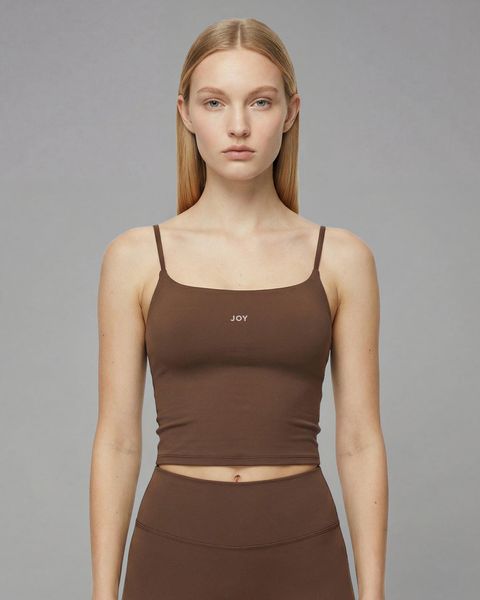 Koszulka bez rękawów Softform™ - Brązowy. Brązowe bluzki sportowe damskie JOY STUDIO, m, bez wzorów, ze skóry, bez ramiączek. Za 168.00 zł.