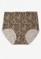 Panterkowe Bezszwowe Majtki Figi High Waist Dolevia. Figi damskie Renee, xl, bez wzorów, z jeansu. Za 9.99 zł.