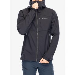Kurtka softshell męska Vaude Roccia Softshell Jacket II. Czarne kurtki męskie Vaude, m, bez wzorów, z softshellu, bez kaptura. Za 623.99 zł.