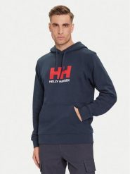 Helly Hansen Bluza HH Logo 54582 Granatowy Regular Fit. Niebieskie bluzy bez kaptura męskie Helly Hansen, m, z bawełny. Za 299.99 zł.