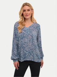 Kaffe Bluzka 10501481 Niebieski Regular Fit. Niebieskie bluzki damskie Kaffe, bez wzorów, z wiskozy, bez ramiączek. Za 189.99 zł.