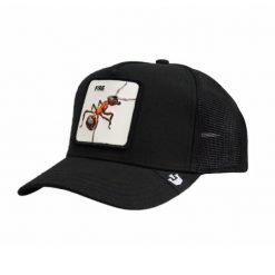 Czapka z daszkiem Goorin Bros. Fire Ant Black Trucker - 101-1433. Czarne czapki męskie Goorin Bros, bez wzorów, sportowe. Za 199.00 zł.