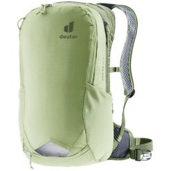 Plecak rowerowy Deuter Race Air 14 + 3 - mineral/grove. Zielone plecaki damskie Deuter, bez wzorów, z materiału, sportowe. Za 434.49 zł.