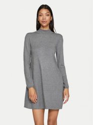 Vila Sukienka dzianinowa Comfy 14087511 Szary Regular Fit. Szare sukienki damskie Vila, xxl, bez wzorów, z dzianiny, bez kołnierzyka, bez ramiączek. Za 219.99 zł.