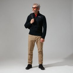 Bluza polarowa męska Berghaus Prism Micro PT HZ. Czarne bluzy bez kaptura męskie Berghaus, m, z polaru. Za 249.99 zł.