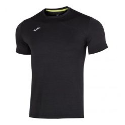 Męska Koszulka Do Biegania Z Krótkim Rękawem Night. Czarne t-shirty sportowe męskie Joma, m, bez ramiączek, do biegania. Za 152.99 zł.