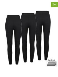 Sublevel Legginsy (3 pary) w kolorze czarnym rozmiar: M. Czarne legginsy damskie Sublevel, m, bez wzorów. Za 109.78 zł.