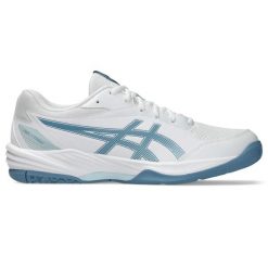Buty halowe Asics Gel-task 4. Białe obuwie do biegania damskie Asics. Za 443.70 zł.