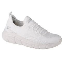 Buty na trening na co dzień damskie SKECHERS BOBS PORT COLOR CONNECT lekkie. Białe obuwie treningowe damskie Skechers, na fitness i siłownię. Za 243.00 zł.