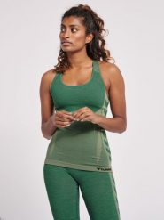 Damski tank top Hummel Clea. Szare topy sportowe damskie HUMMEL, na wiosnę, xs, bez wzorów, z dzianiny, bez ramiączek. Za 159.15 zł.