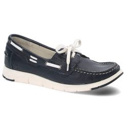 Granatowe Mokasyny Pollonus Wygodne Buty Damskie. Niebieskie mokasyny damskie Pollonus, ze skóry. Za 155.00 zł.