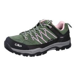 Buty trekkingowe juniorskie RIGEL LOW skóra wodoodporne. Czarne buty trekkingowe męskie CMP, z gumy, bez zapięcia, outdoorowe. Za 359.99 zł.