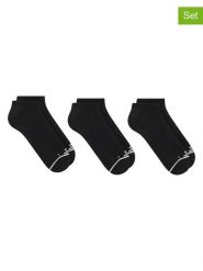 Skechers Skarpety (3 pary) w kolorze czarnym rozmiar: 40,5-46. Czarne skarpetki męskie Skechers, bez wzorów, ze splotem. Za 26.99 zł.