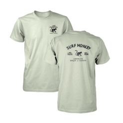 Koszulka z bawełny organicznej - Bez plastiku - Krótki rękaw / Dorośli (Limonka). Zielone t-shirty damskie SURF MONKEY, m, bez wzorów, z bawełny, bez kołnierzyka. Za 149.95 zł.