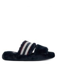 Tommy Hilfiger Kapcie Hilfiger Fur Slipper FW0FW08854 Granatowy. Niebieskie kapcie damskie Tommy Hilfiger, z materiału. Za 199.99 zł.