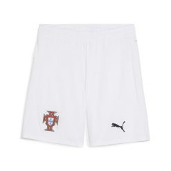 Męskie szorty Portugalia 2025 PUMA White Black. Białe szorty męskie Puma, bez kołnierzyka. Za 199.00 zł.