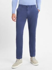 Tommy Hilfiger Spodnie - Denton Mężczyźni Bawełna niebieski, 33-30. Niebieskie spodnie materiałowe męskie Tommy Hilfiger, z bawełny. Za 459.95 zł.