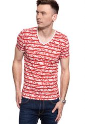 MĘSKI T-SHIRT MUSTANG AARON C FLORAL AOP 1009507 11679. T-shirty męskie Mustang, m, bez wzorów, bez kołnierzyka. W wyprzedaży za 39.99 zł.