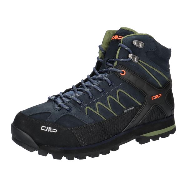 Buty trekkingowe CMP Moon waterprof. Niebieskie buty trekkingowe męskie CMP, z gumy, bez zapięcia, outdoorowe. Za 602.60 zł.