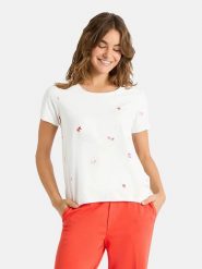LIEBLINGSSTÜCK Koszulka "Cilia" w kolorze białym rozmiar: XXL. Białe t-shirty damskie LIEBLINGSSTÜCK, xxl, bez wzorów, bez kołnierzyka. Za 161.73 zł.