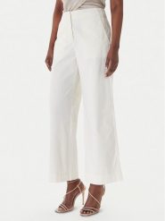 BOSS Spodnie materiałowe C_Tahilone1 50561636 Beżowy Wide Leg. Brązowe spodnie materiałowe damskie Boss, bez wzorów, z bawełny. Za 609.99 zł.