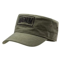 Czapka z daszkiem Magnum Patrol. Zielone czapki z daszkiem damskie MAGNUM, bez wzorów, z materiału. Za 60.85 zł.