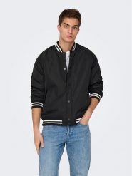Only & Sons Kurtka przejściowa 22025423 Czarny Regular Fit. Czarne kurtki męskie Only & Sons, l, bez wzorów, z syntetyku, bez kaptura. Za 319.99 zł.