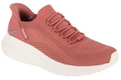 Buty sportowe Sneakersy damskie, Slip-Ins: Bobs Sparrow 2.0 - Lucky Run. Czerwone buty sportowe na co dzień damskie Skechers, bez wzorów, z materiału, trekkingowe. Za 279.99 zł.