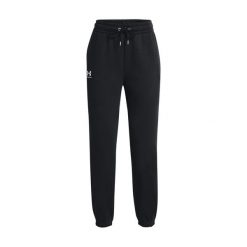 Spodnie sportowe damskie Under Armour Essential Fleece Joggers. Czarne spodnie sportowe damskie Under Armour, s, z dresówki, na fitness i siłownię. Za 396.00 zł.