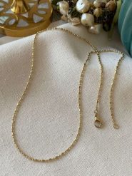 Luseera Pozłacany naszyjnik - dł. 45 cm rozmiar: onesize. Żółte naszyjniki damskie Luseera, pozłacane. Za 43.99 zł.