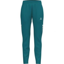 Spodnie treningowe Erima Celebrate 125 w kolorze niebieskim. Niebieskie spodnie dresowe damskie Erima, z dzianiny, na fitness i siłownię. Za 288.99 zł.