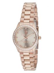 U.S. Polo Assn. Zegarek kwarcowy w kolorze różowozłotym rozmiar: onesize. Czerwone, analogowe zegarki damskie U.S. Polo Assn., ze stali. Za 448.99 zł.