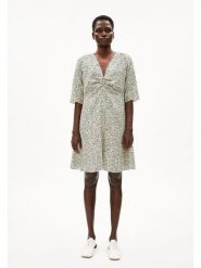 Armedangels Sukienka "Lilaat" w kolorze jasnozielono-czarnym rozmiar: M. Zielone sukienki damskie ARMEDANGELS, m, bez wzorów, z lyocellu, bez kołnierzyka, bez ramiączek, mini. Za 230.53 zł.