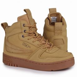 Buty męskie zimowe Fila FXVENTUNO O MID. Żółte buty sportowe na co dzień męskie Fila, na zimę, bez zapięcia, trekkingowe. W wyprzedaży za 269.00 zł.