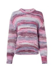JJXX sweter z dzianiny - JXSimone Kobiety Sztuczne włókno lila|wyrazisty róż|wielokolorowy, M. Czerwone swetry klasyczne damskie JJXX, m, z dzianiny, bez kołnierzyka. Za 139.95 zł.