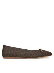 MICHAEL Michael Kors Baleriny Lena 40S5LEFP1B Brązowy. Brązowe baleriny damskie MICHAEL Michael Kors, bez wzorów, ze lnu, bez obcasa. Za 399.99 zł.