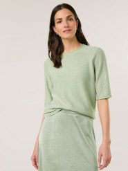 Gerry Weber Sweter w kolorze zielonym rozmiar: 38. Zielone swetry klasyczne damskie Gerry Weber, ze splotem, bez kołnierzyka. Za 171.68 zł.