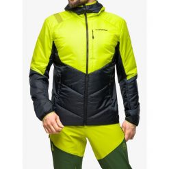 Kurtka ocieplana męska La Sportiva Mythic Primaloft Jkt. Zielone kurtki męskie La Sportiva, m, bez wzorów, z syntetyku, bez kaptura, narciarskie, primaloft. W wyprzedaży za 929.30 zł.