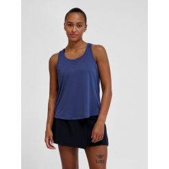 Damski tank top Hummel Court. Niebieskie topy damskie HUMMEL, bez wzorów, bez kołnierzyka. Za 130.50 zł.