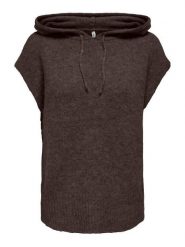 ONLY Sweter w kolorze brązowym rozmiar: XL. Brązowe swetry klasyczne damskie Only, xl, bez kołnierzyka. Za 100.45 zł.