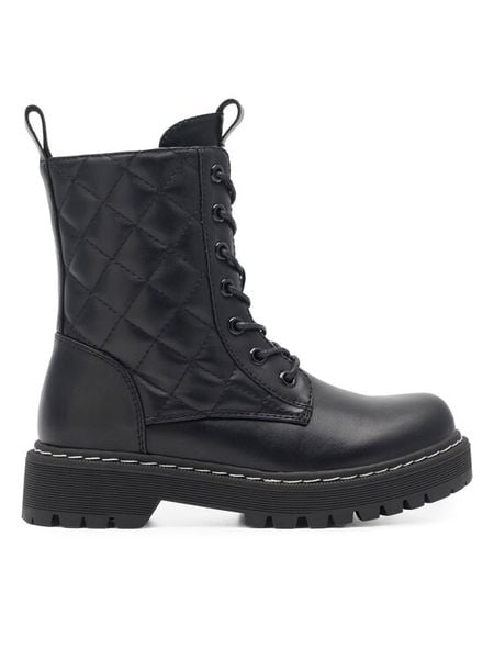 DeeZee Trapery CS5587-12 Czarny. Czarne kozaki dziewczęce DeeZee, z syntetyku. Za 159.99 zł.