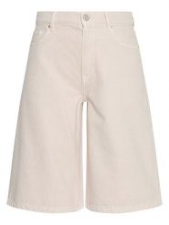 MOSS COPENHAGEN Szorty dżinsowe w kolorze kremowym rozmiar: XS. Brązowe szorty damskie MOSS COPENHAGEN, z aplikacjami, ze skóry. Za 224.95 zł.