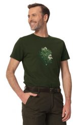 T-shirt myśliwski męski Tagart FNT Las Green z nadrukiem. Zielone t-shirty męskie tagart, na lato, m, bez wzorów, z bawełny, bez kołnierzyka. Za 116.00 zł.