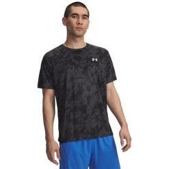 Under Armour TECH 2.0 SS TEE Koszulka męska treningowa. Czarne t-shirty sportowe męskie Under Armour, l, z materiału, bez ramiączek, do biegania. Za 83.99 zł.