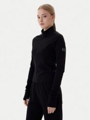 EA7 Emporio Armani Bluza 7W001150 AF12501 UC001 Czarny Slim Fit. Czarne bluzy bez kaptura damskie EA7 Emporio Armani, xs, z syntetyku. Za 539.99 zł.