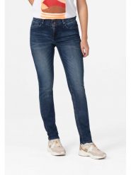 Timezone Dżinsy "Enya" - Slim fit - w kolorze granatowym rozmiar: W32/L32. Niebieskie jeansy damskie Timezone. Za 126.75 zł.