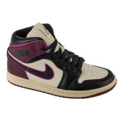 Buty Nike Air Jordan 1 Mid Se W FQ7818-101 wielokolorowe. Buty sportowe na co dzień damskie bez wzorów, ze skóry, Nike Air Jordan. Za 870.16 zł.
