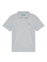 United Colors Of Benetton Polo 3089C300Q Szary Regular Fit. Szare t-shirty chłopięce United Colors Of Benetton, bez wzorów, z bawełny, bez ramiączek. Za 89.99 zł.